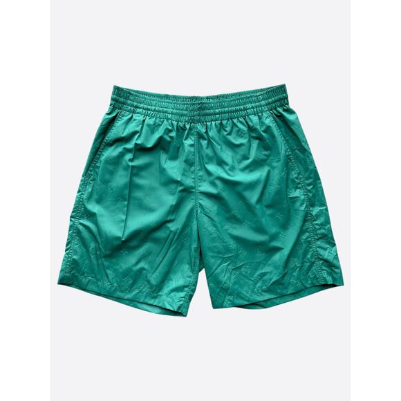 Louis Vuitton Green Monogram Swim Shorts - Picture 1 of 8